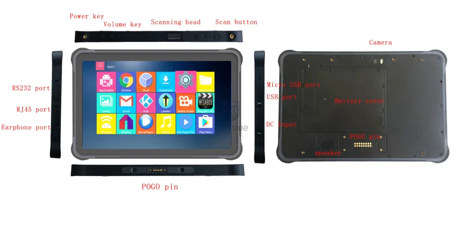 Китай KT11 водонепроницаемый прочный планшетный ПК Android 7 0 10 1 &quot1920X1200 3 Гб RAM 13.0MP 2D