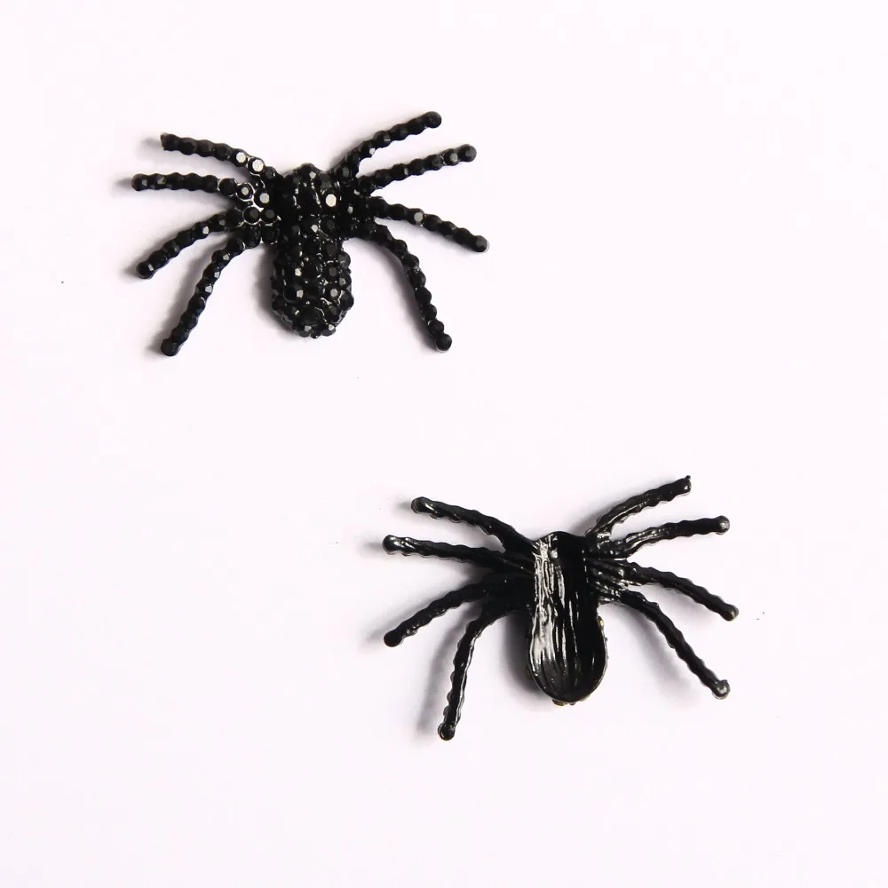 30*20 мм плоские стразы пуговица Паук для Хэллоуина 10 шт.|spider buttons|buttons buttonsflatback rhinestone
