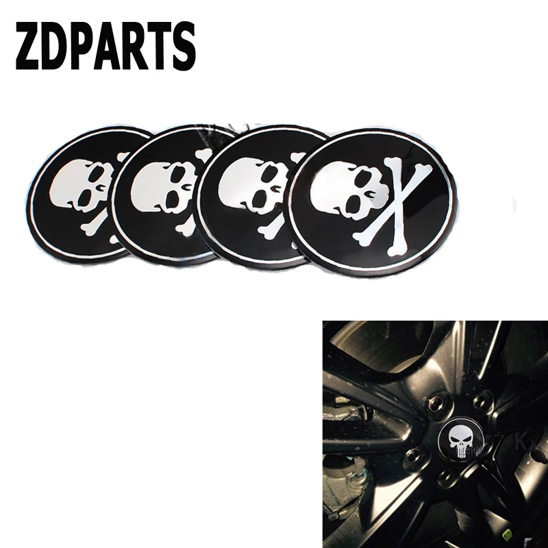 ZDPARTS 4X колпачки на ступицу колеса автомобиля с черепом наклейки крышку для Mercedes