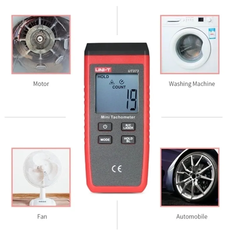 UNI-T UT373 Mini Tachometer Singal Trigger / Laser-on Indication RPM Speed Measurement Meter Digital Laser | Инструменты