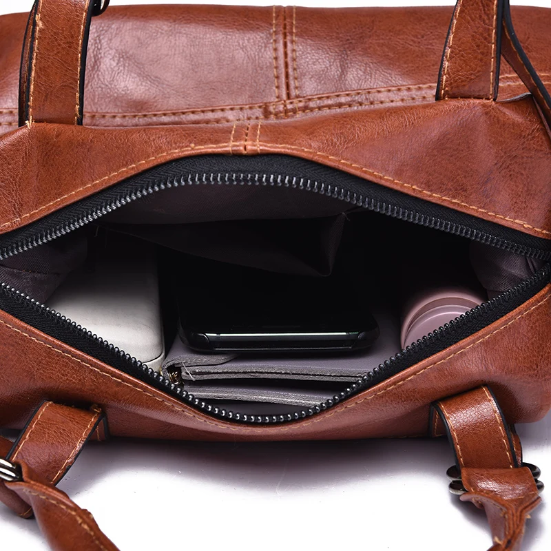 Модные мягкие кожаные сумки через плечо для женщин 2018 подушка женские винтажные