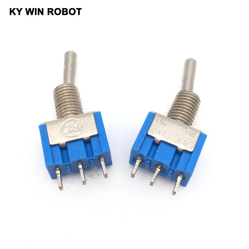 10 шт./лот Синяя Мини фотосессия 3 контактные SPDT ON 6A 125VAC миниатюрные