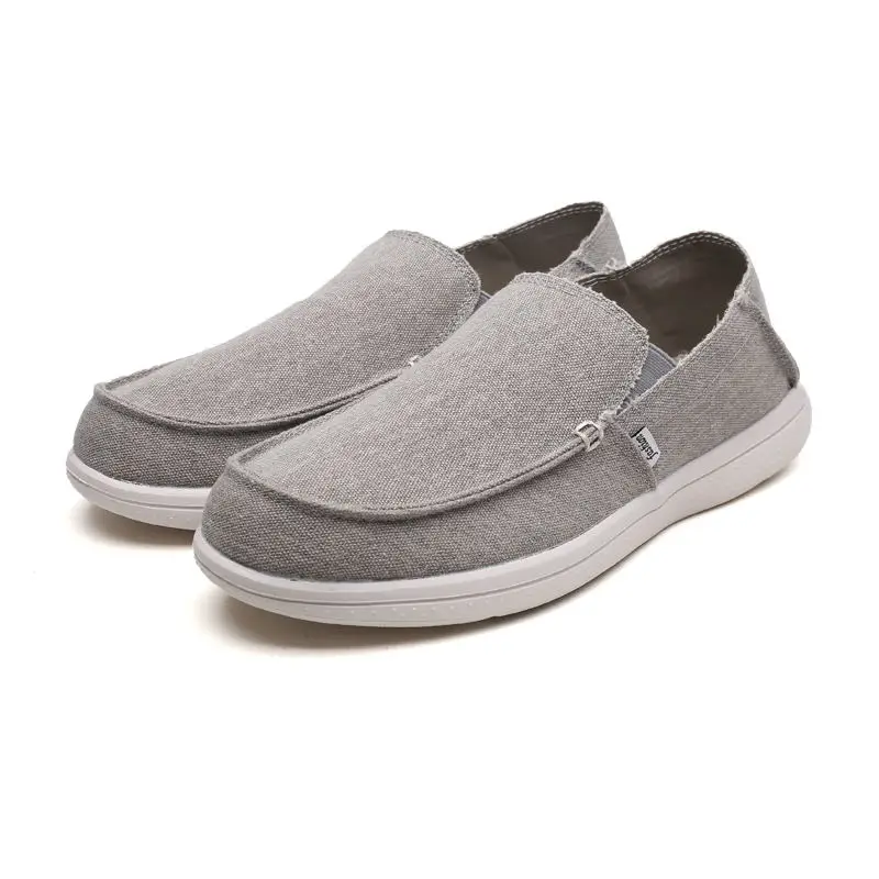 Мужские парусиновые туфли MIUBU летние дышащие модные повседневные лоферы обувь
