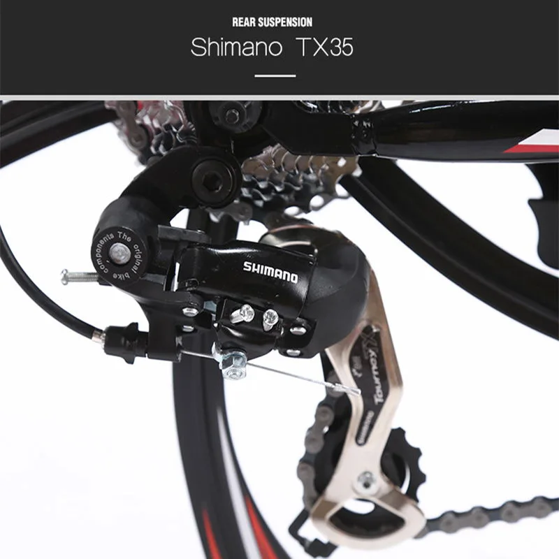 LAUXJACK Горный велосипед стальная рама 24 скорости Shimano 26" колеса MTB Mountain Bike