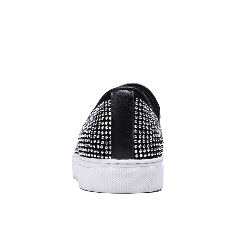 Г. дизайн, большие Size38-46, со стразами, животным узором жука, повседневная мужская обувь без застежки немецкая модная дизайнерская обувь