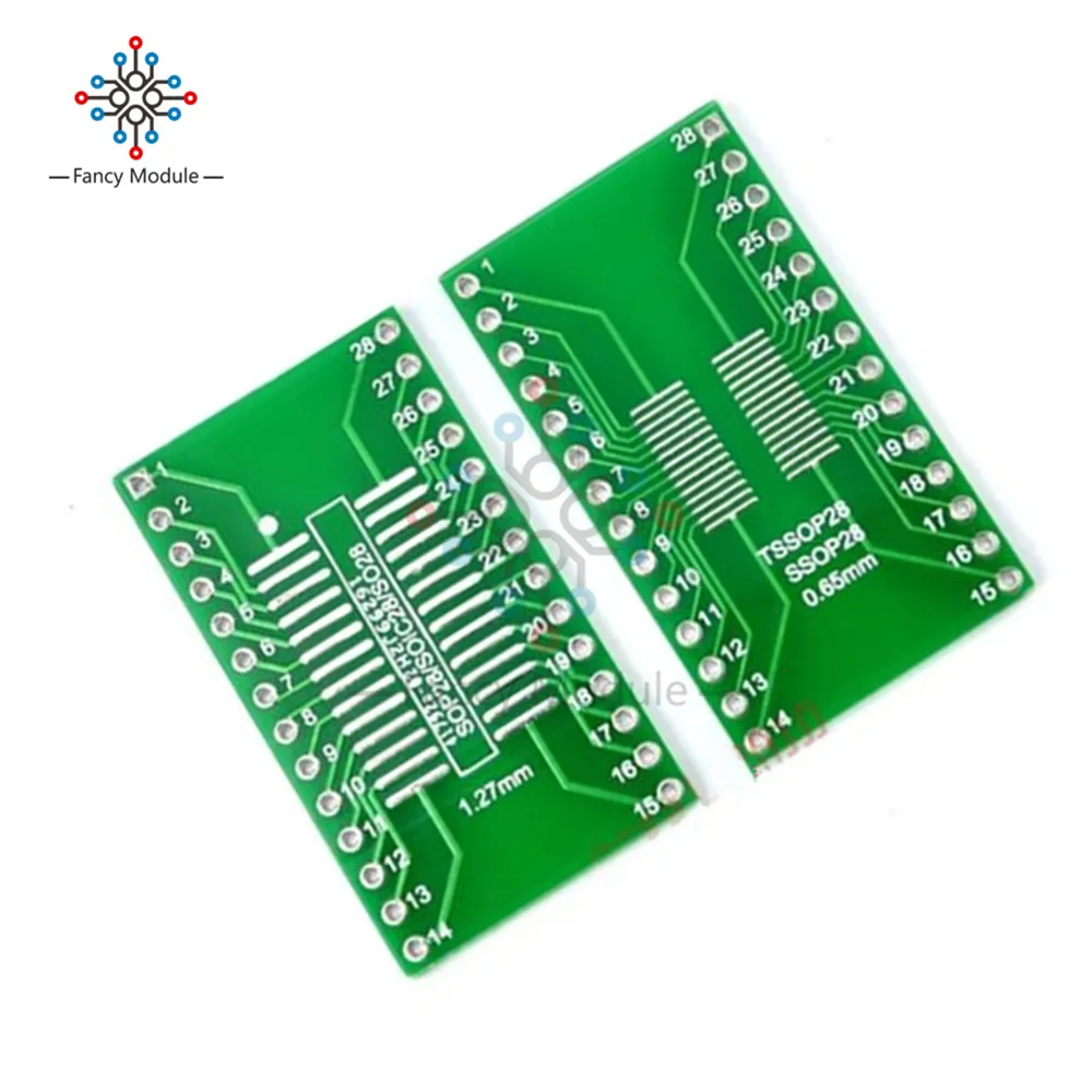 5 шт. SSOP28 SOP28 TSSOP28 к DIP28 адаптер конвертер PCB плата 0 65/1 27 мм|board board|board to boardboard pcb |