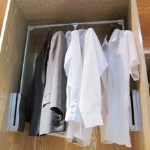 Cloakroom поднимает одежду рельс Многофункциональная вешалка для одежды Выдвижная демпфирующая гидравлическая Тяговая Подвеска для насосных тяг оборудования