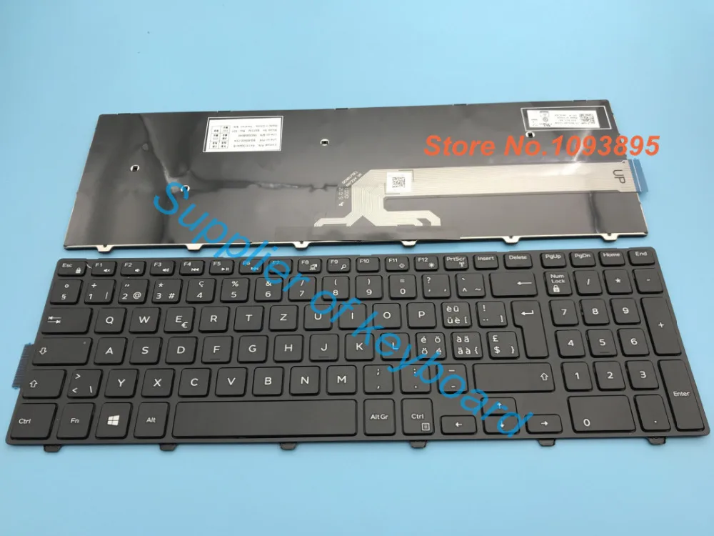 Новый швейцарский Пособия по немецкому языку клавиатура для Dell Inspiron 5558 5552 5758 5755