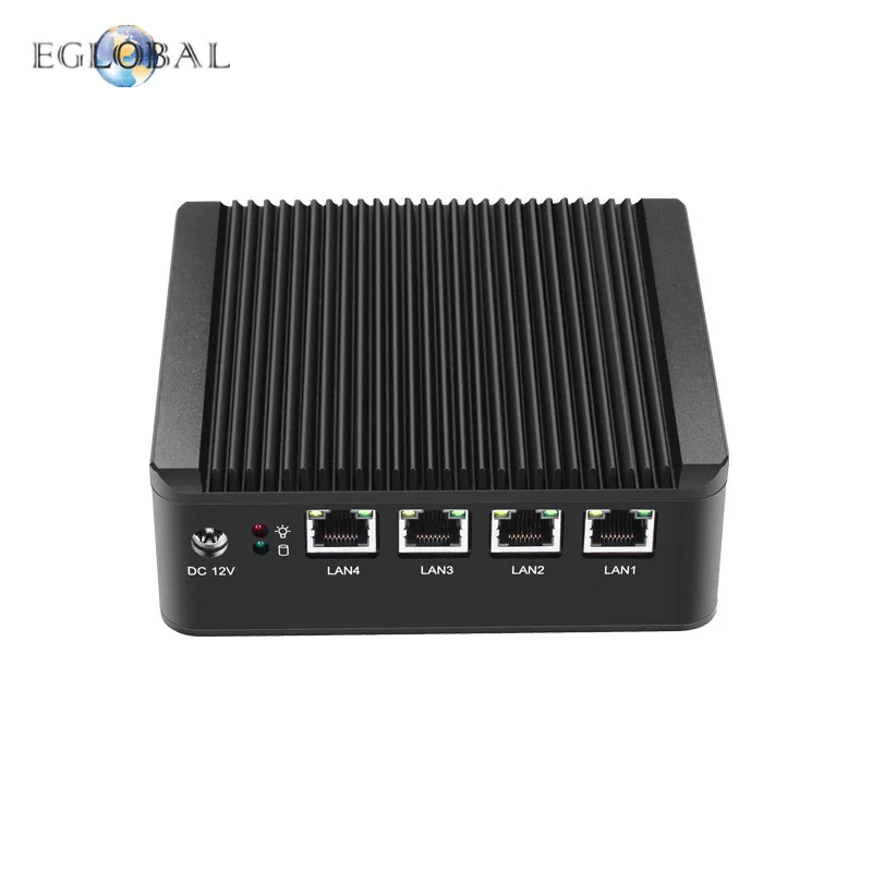 Процессор Eglobal Fanless Pfsense мини ПК J1900 4 ядра * Intel WG82583 Gigabit NIC брандмауэр мульти