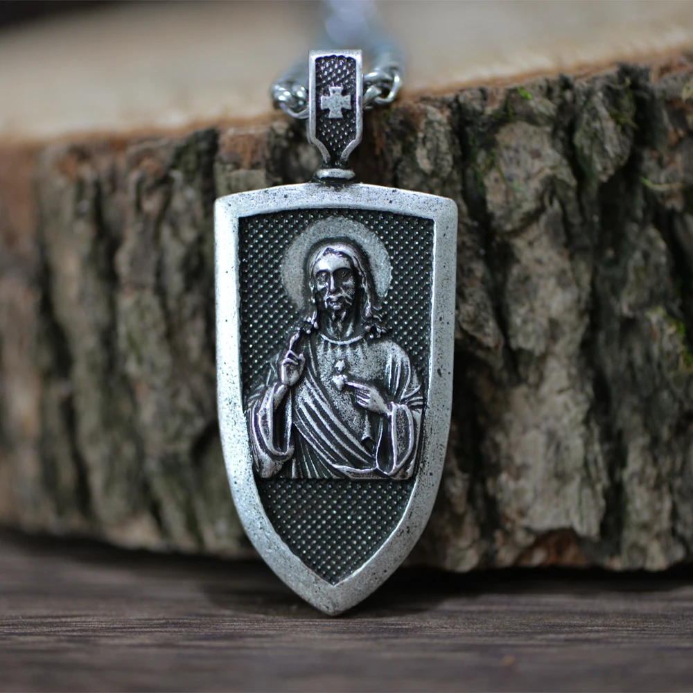 Langhong 1pcs God Necklace Sanit Pray for Me Religious | Украшения и аксессуары