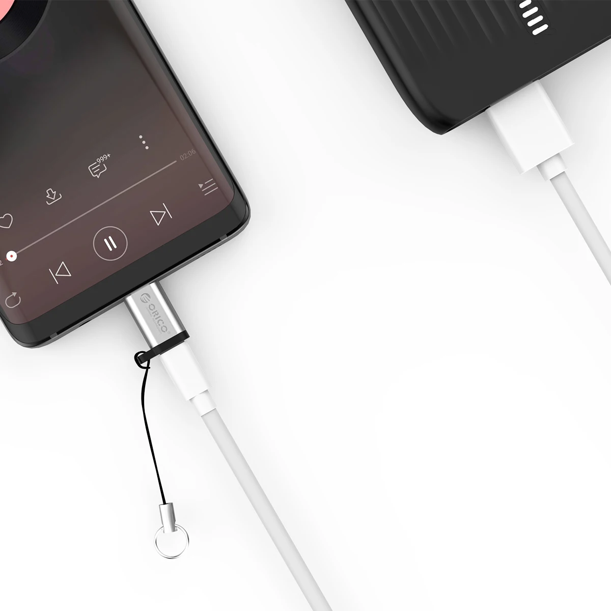 Адаптер ORICO OTG Micro USB к USB C адаптер usb type C OTG адаптер для iphone зарядка передачи данных конвертер
