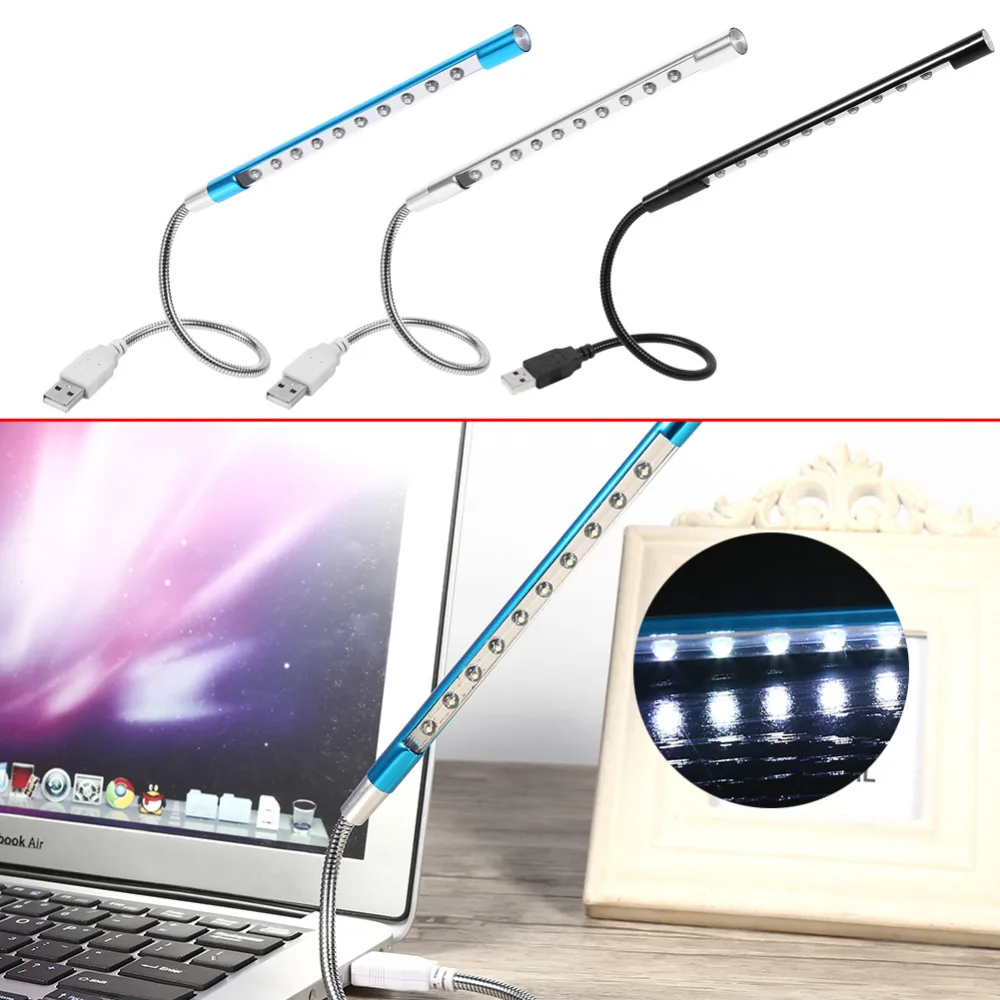 5 В USB светодиодный фонарь для чтения лампа гибкий мини для ноутбука ПК Компьютерная клавиатура высокого качества