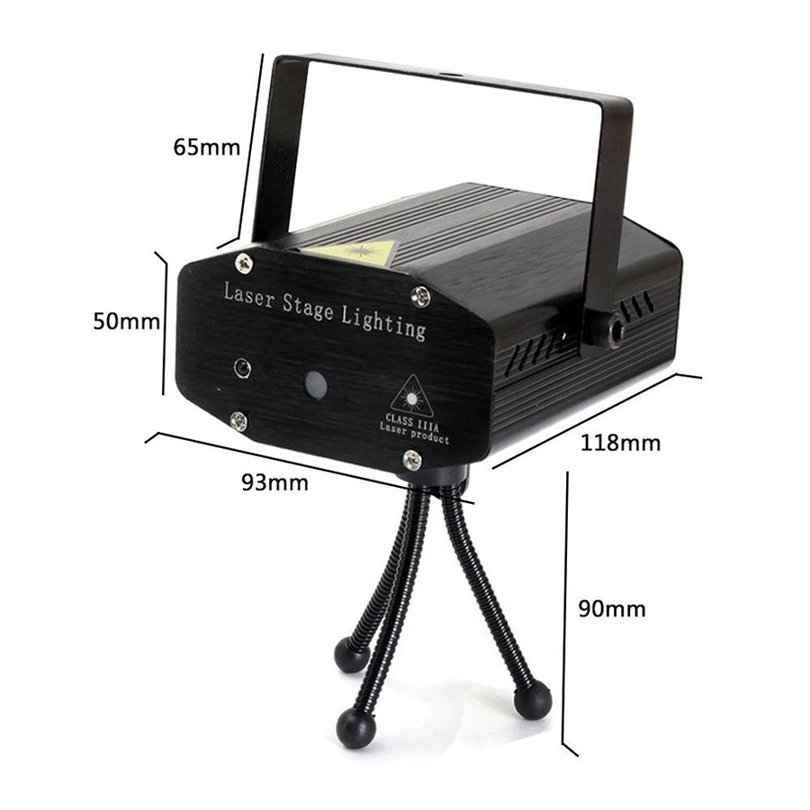 Светодиодные огни лазерных проектор этап звуковой активации Авто мигающие