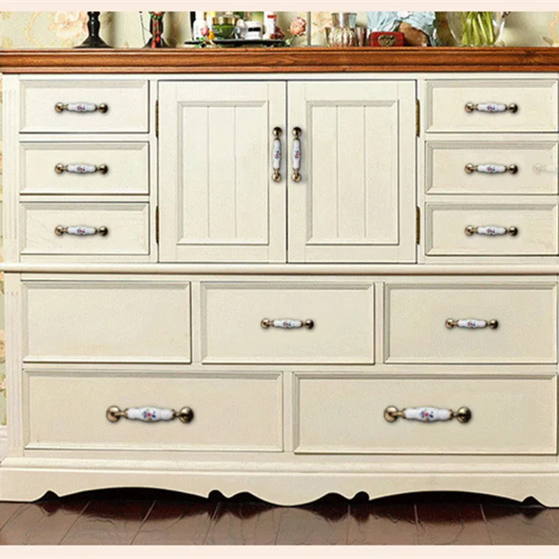 

Antique Furniture Handles Marble Vein Knobs and Handles Ceramic Handles for Kitchen Cupboards Cabinet Door knobs Drawer Pulls