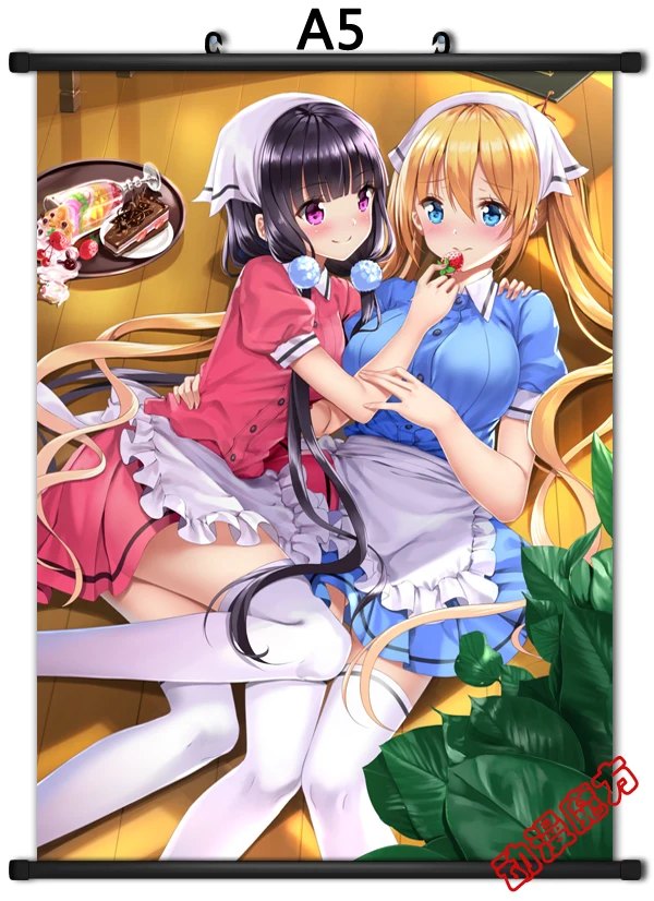 Японский аниме смесь S Maika Sakuranomiya & Kaho Hinata Mafuyu Hoshikawa домашний Декор стены прокрутки