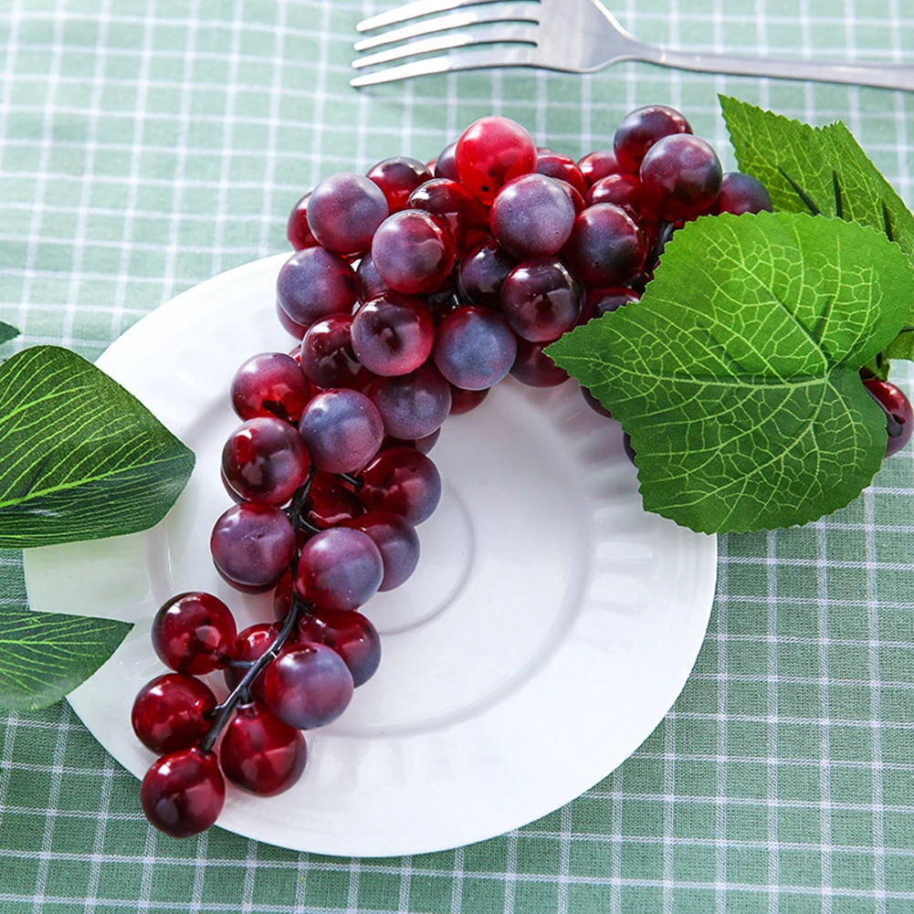 1 пучок поддельный виноград искусственный пластик реалистичные искусственные