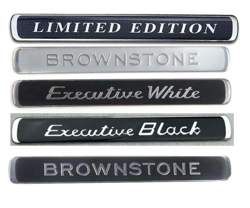 20 шт. ограниченный выпуск автомобильный Стайлинг 60 я годовщина черно белый