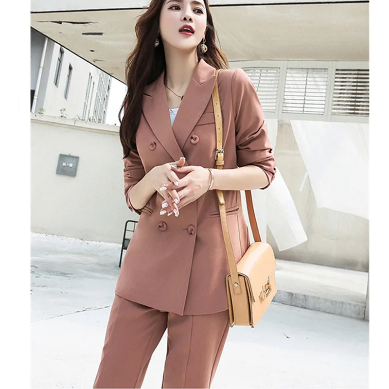RUGOD/офисные женские костюмы однотонные европейский стиль Осенний блейзер с