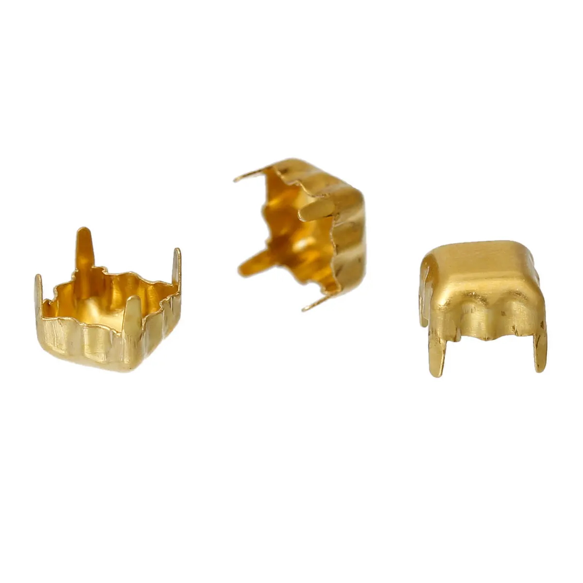 DoreenBeads Brass Cabochon Frame Settings Square Tone Settings(Fits 5mm x 5mm)5mm(2/8&quot)x 5mm(2/8&quot) 45 PCs | Украшения и