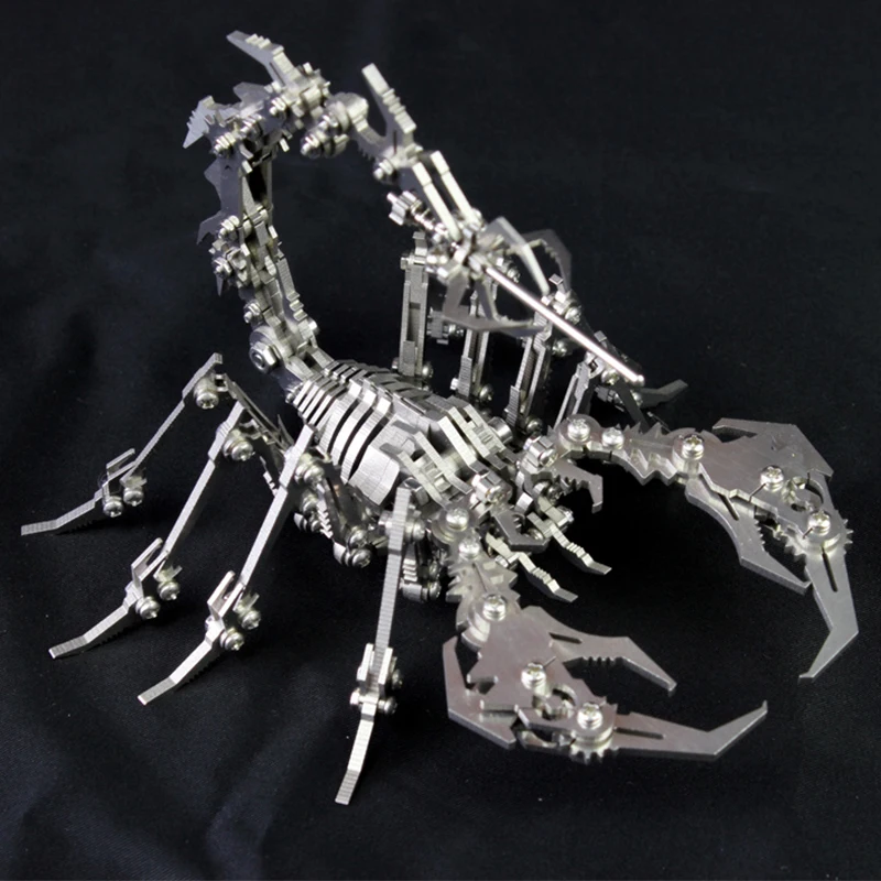 3D металлическая модель китайские зодиаки динозавры счастливый Бог Зверь готовый