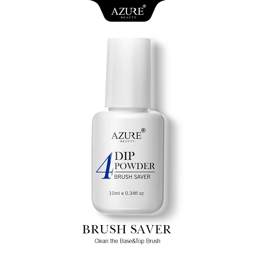 Azure beauty термо меняющий цвет погружающийся порошок для ногтей Блестящий Dip порошок изменение температуры 6 цветов порошок для ногтей натуральный сухой - Цвет: BRUSH SAVER