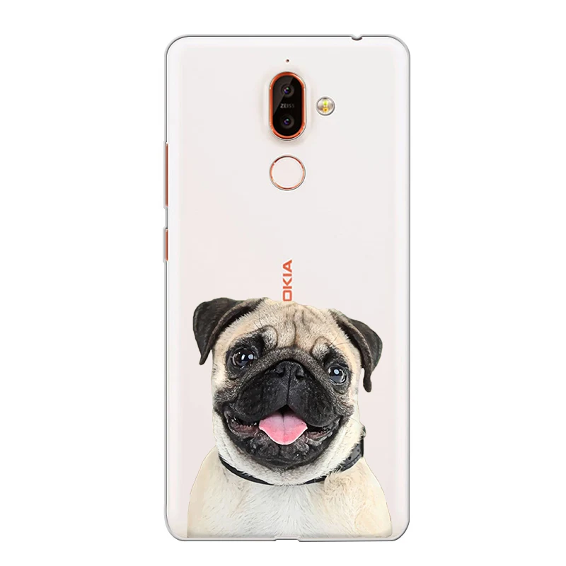 ciciber Phone Case for Nokia 9 PureView 1 2 3 5 6 7 8 Sirocco Soft TPU Back Cover 2.1 3.1 5.1 6.1 7.1 8.1 Plus Dog Cat |