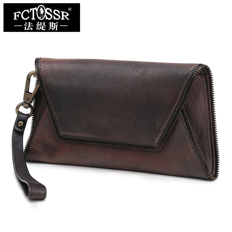 Женская сумка-клатч BaotouHandamde винтажный Повседневный кошелек из натуральной кожи