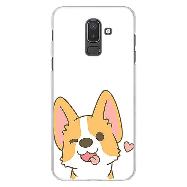 15 Каваи Шиба корги собака Телефон чехол s для samsung Galaxy J4 J6 Plus J3 J7 J8 C2 Core J5 J7 Prime Жесткий PC Coque чехол - Цвет: 15