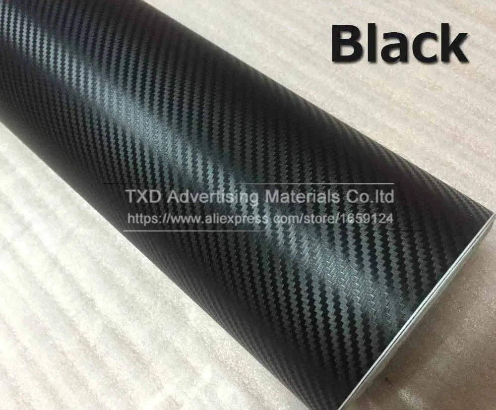 3d black carbon 2D 3D 4D 5D карбоновая черная блестящая виниловая пленка самоклеящаяся воздушная пленка без пузырьков для автомобиля Стилизация мембранная наклейка пленка - Название цвета: 3d black carbon