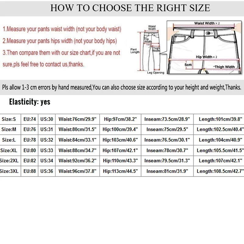 

Ripped Jeans for Men Hip Hop Black Stretch Jeans Men's Casual Denim PantsFashion Pencil Pants Plus Size