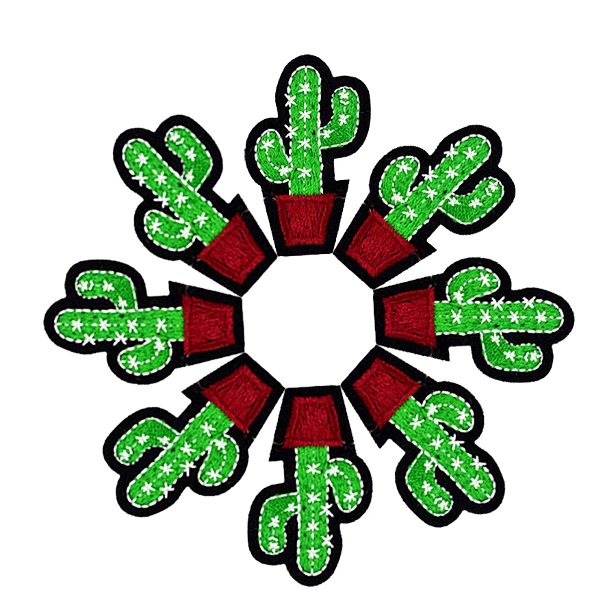 10 шт. вышитая аппликация в виде кактуса|patch badge|badges for clothingcactus patch |