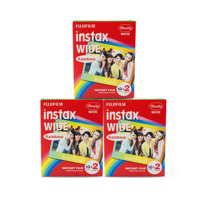 Подлинный для Fujifilm Instax Wide цветная пленка 60 листов Fuji мгновенная фотография