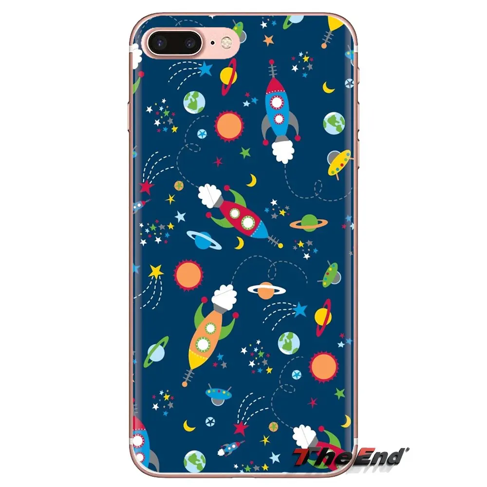 Прозрачный чехол из ТПУ для Sony Xperia Z Z1 Z2 Z3 Z5 compact M2 M4 M5 C4 E3 T3 XA Huawei Mate 7 8 Y3II Planet Universe Space