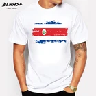 Мужская хлопковая футболка с принтом флага Коста-Рики