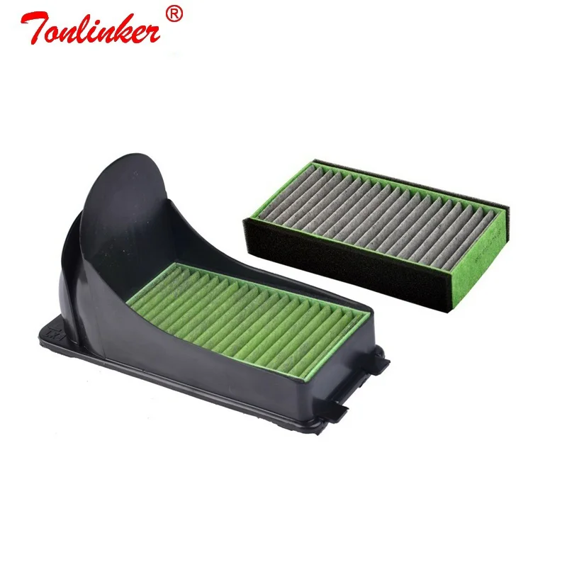 House 2 Pcs Filter 2 шт Воздушный угольный фильтр для Volkswagen POLO 2009-/Skoda Fabia Rapid Roomster МОДЕЛЬ 2007- внешний фильтр в сборе - Цвет: House 2 Pcs Filter