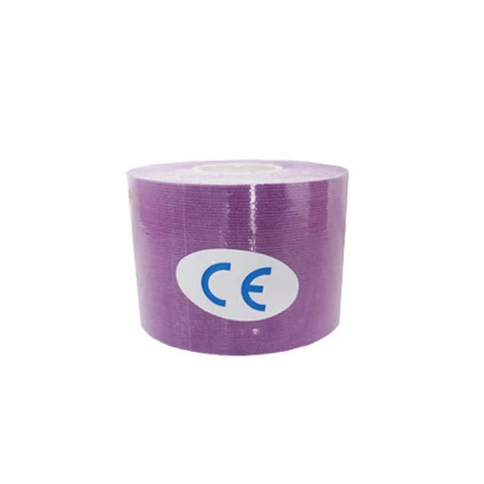 Purple 5 м/2,5 м эластичная эспандерная лента спортивная лента для восстановления спорта лента для спортзала фитнес Теннисный корт колено спортивный пластырь для мышц ЗАЩИТА - Цвет: Purple