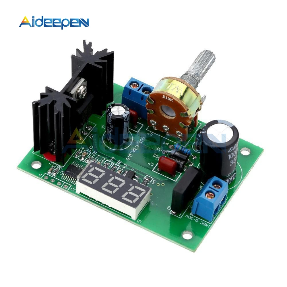 LM317 AC/DC-DC 1 25-28 V постоянно Регулируемый регулятор напряжения понижающий модуль