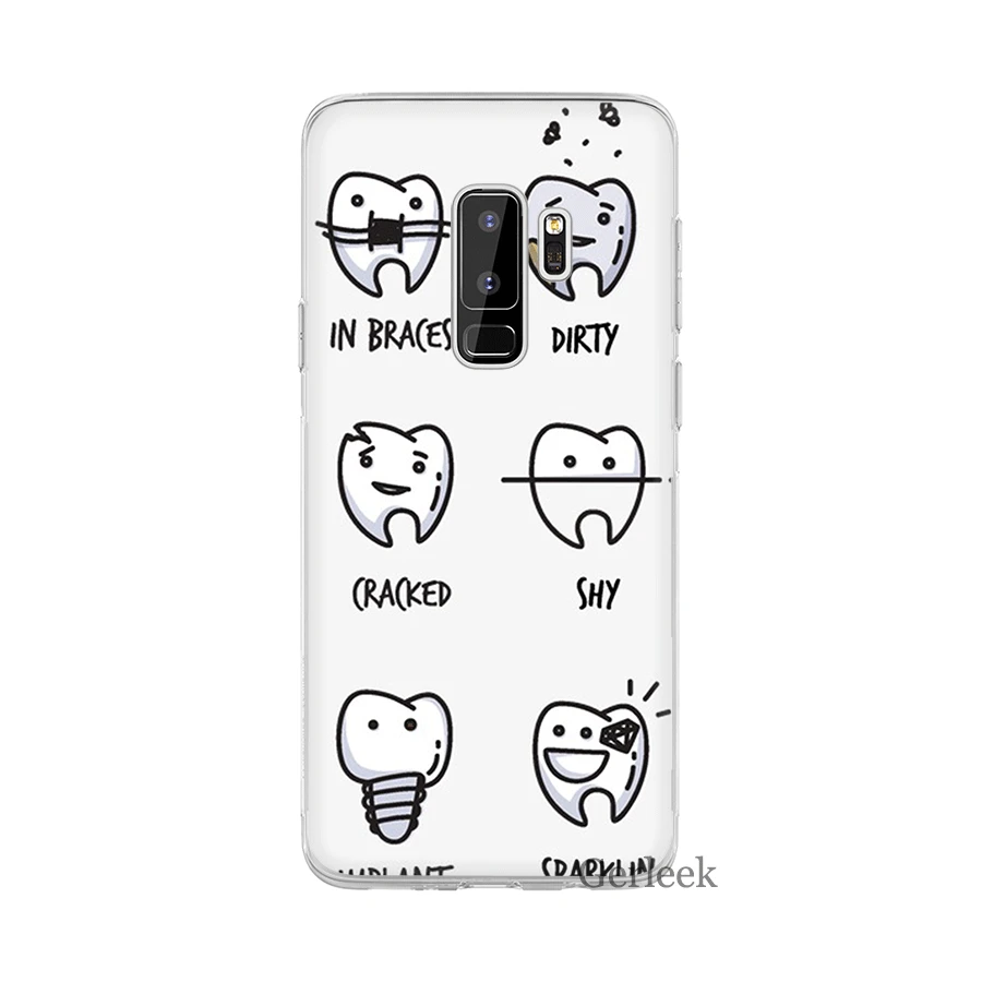 Desxz Dentista футляр для зубных протезов Samsung Galaxy S3 S4 S5 S6 S7 Edge S8 S9 S10 Plus S10e | Мобильные