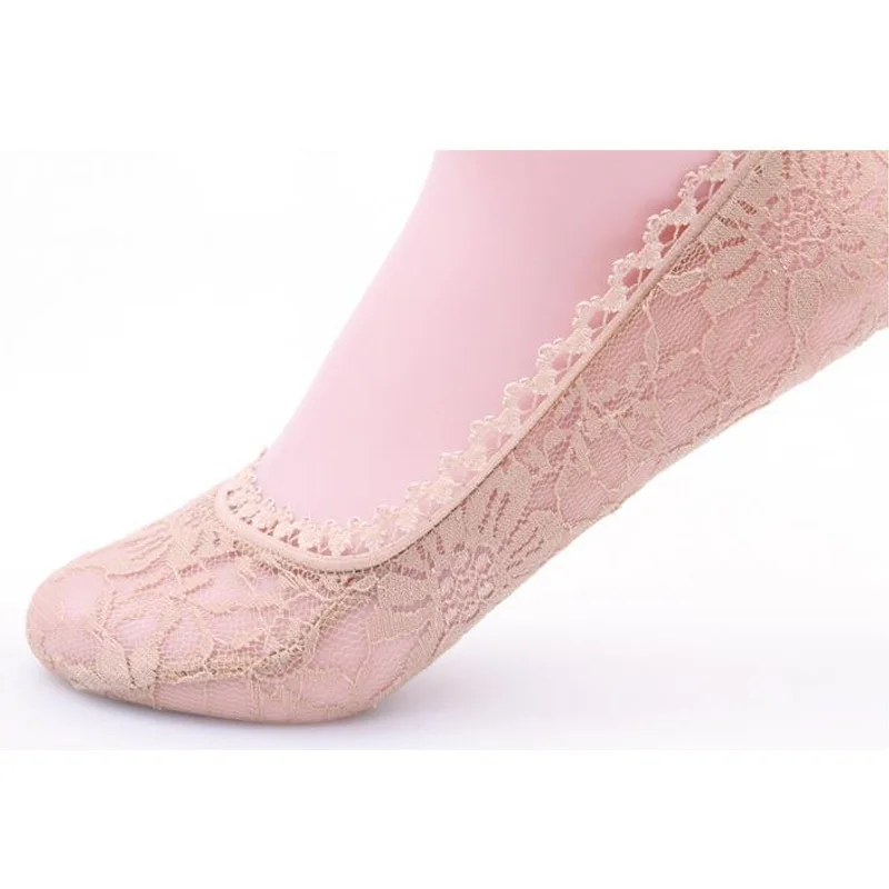 Незаменимые летние кружевные носки-тапки одна пара ножек с закрытым носком для