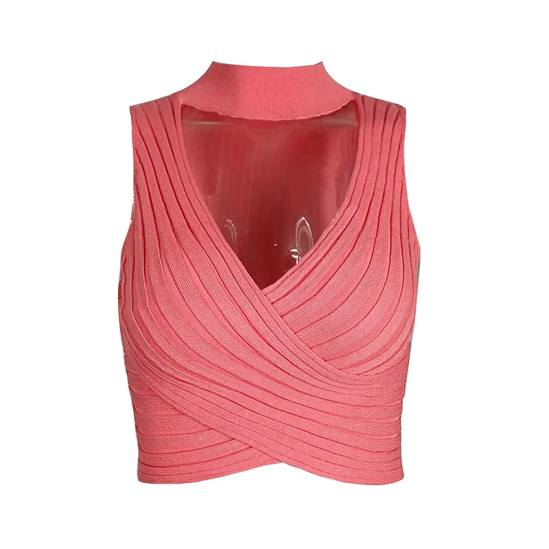 Женский укороченный топ Бюстье с круглым вырезом на шнуровке без рукавов |