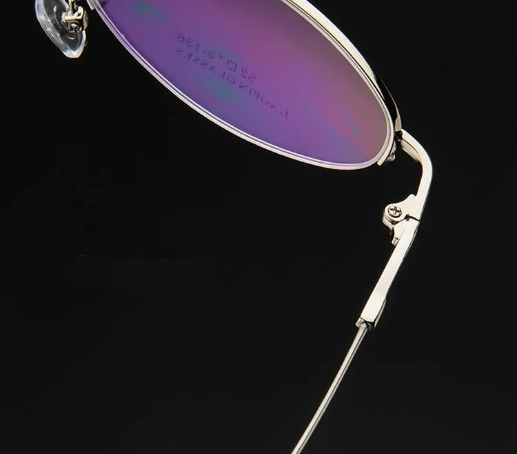 

Vintage small Oval Eyeglass Frames Half Rimless Glasses Rx able