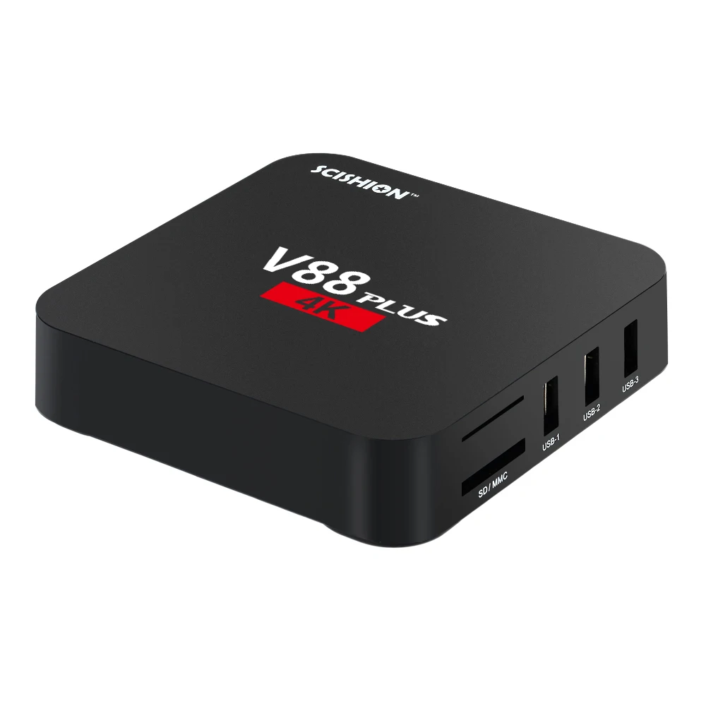 SCISHION V88 Plus Android 6 0 Смарт ТВ коробка RK3229 четырехъядерный 2G/8G UHD 4K WiFi H.265 VP9