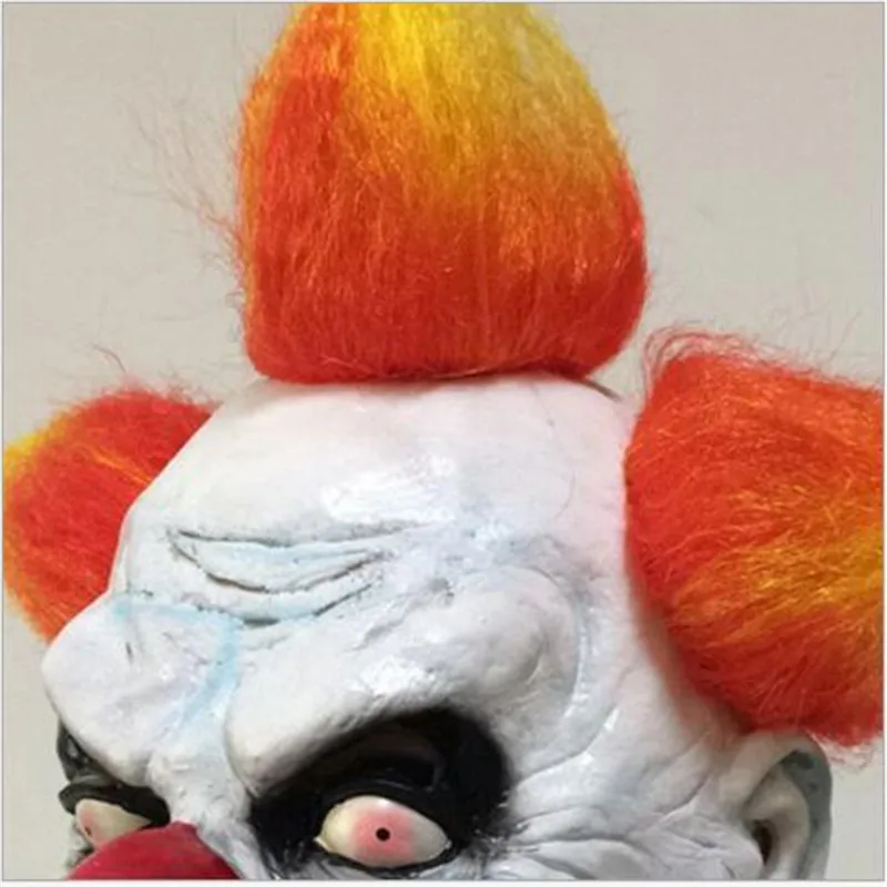 Забавная Вечеринка Косплей злой Цирк Клоун Маска Pennywise Хэллоуин ужас Джокер