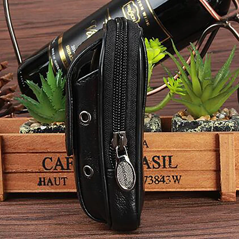 Высокое качество Натуральная Воловья Кожа бедро пояс мобильный/сотовый телефон