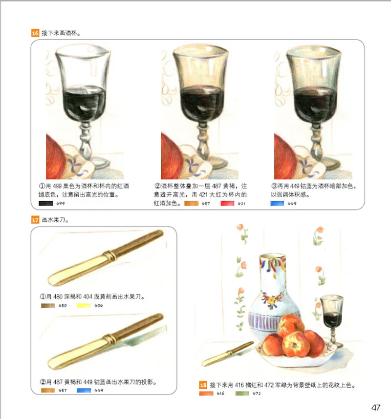 Цветные карандаши для рисования книжные всемирно известные картины карандаш