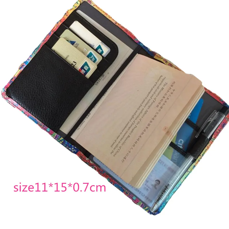 Сумка для паспорта из коровьей кожи с мультипликационным рисунком ручная