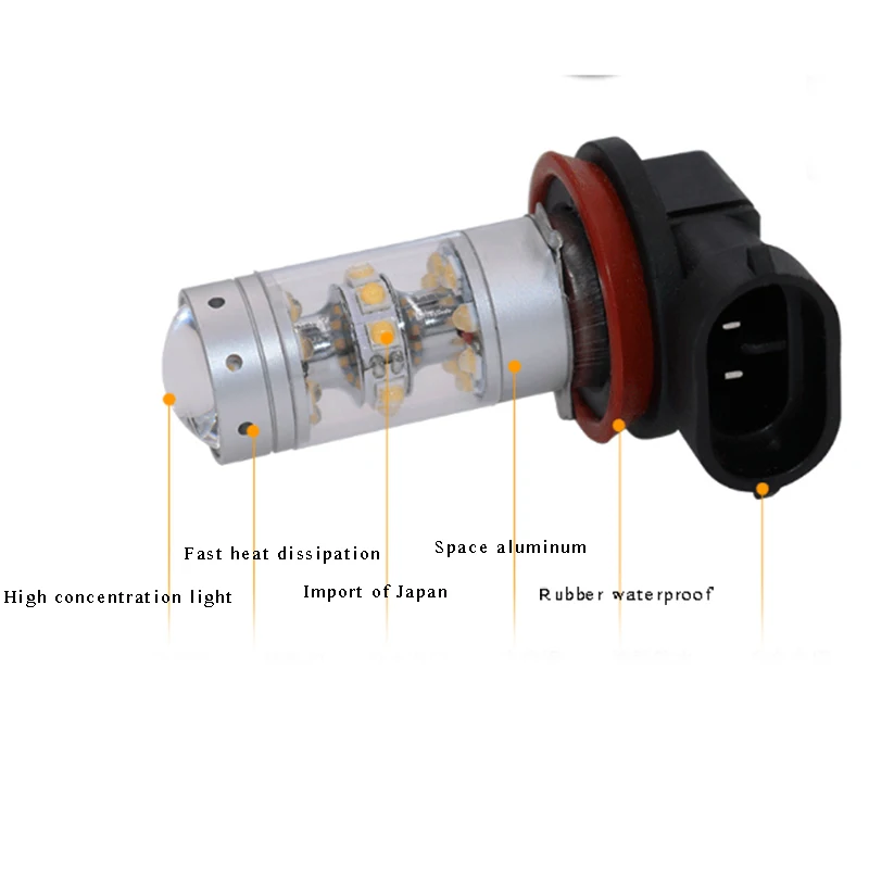 2x140w 1200lm чип h7 H8 H11 H1 H4 часть fendinebbia 12v auto luci marcia diurdi alto servizio ha condotto la lampadina