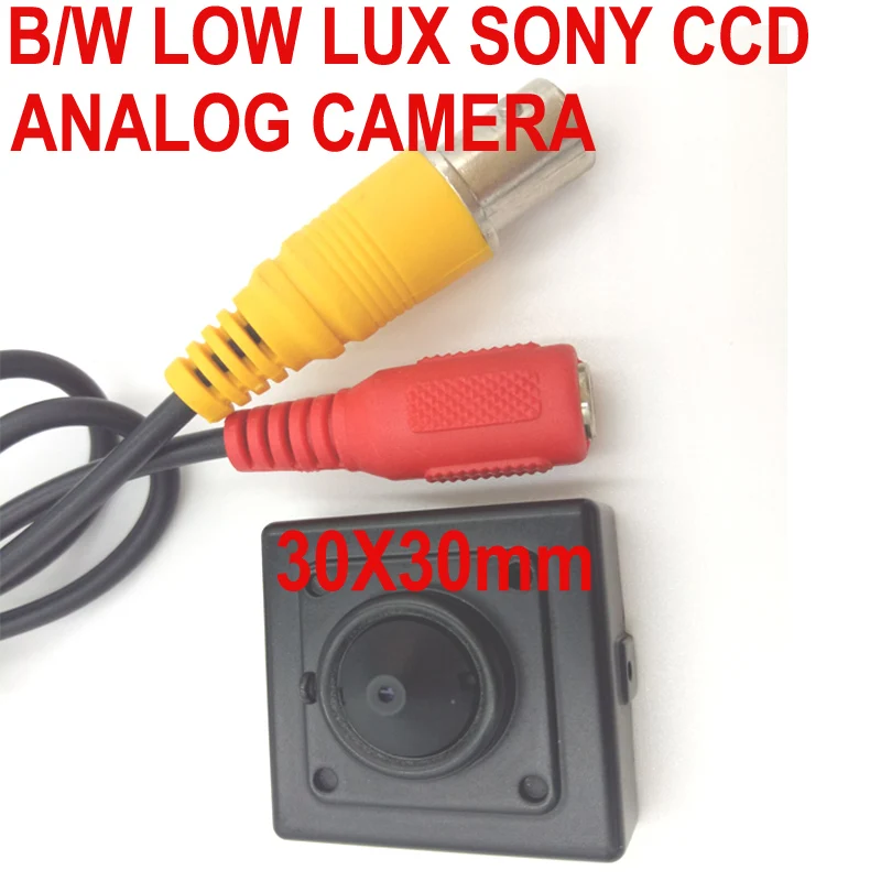 B/W низкая Lux мини камера аналоговая Sony CCD 480TVL 600TVL Мини Пуля квадратная наблюдения