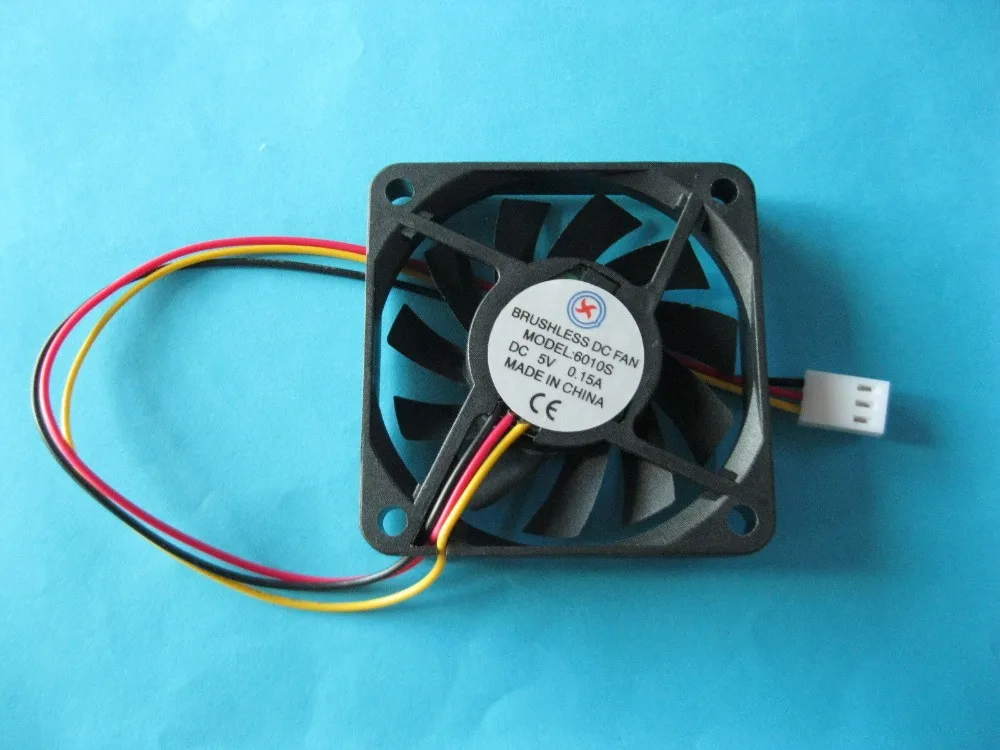 2 шт. Бесщеточный Охлаждающий вентилятор постоянного тока 5 В 6010S 11 лопастей 60x60x10