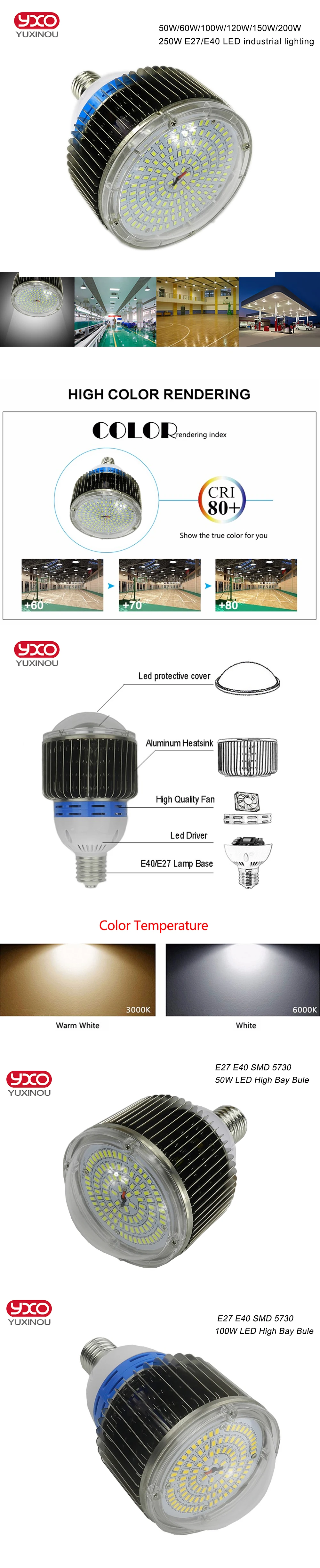 50 Вт 100 Вт 150 Вт LED высокая bay industrial light завод Освещение светодиодные лампы для школы/конференц-зал магазин/Ресторан Освещение